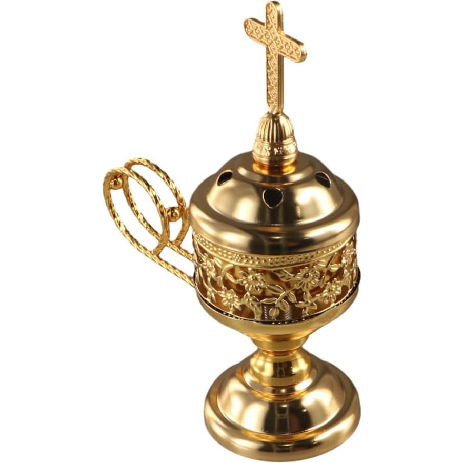 Quemador de Incienso de Metal Zaoalife Árabe Vintage 10.16 cm