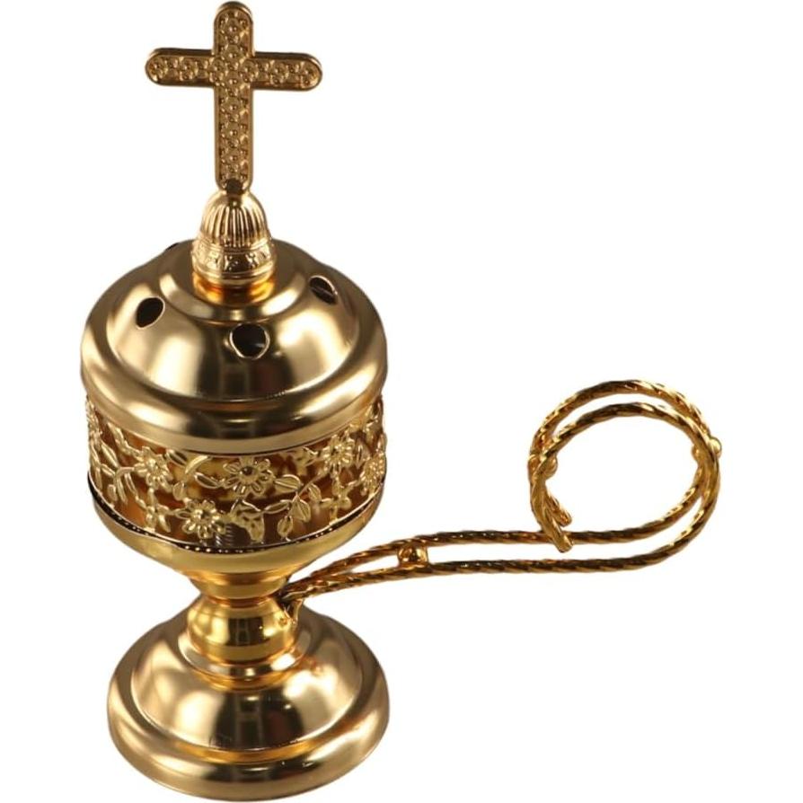 Quemador de Incienso de Metal Zaoalife Árabe Vintage 10.16 cm