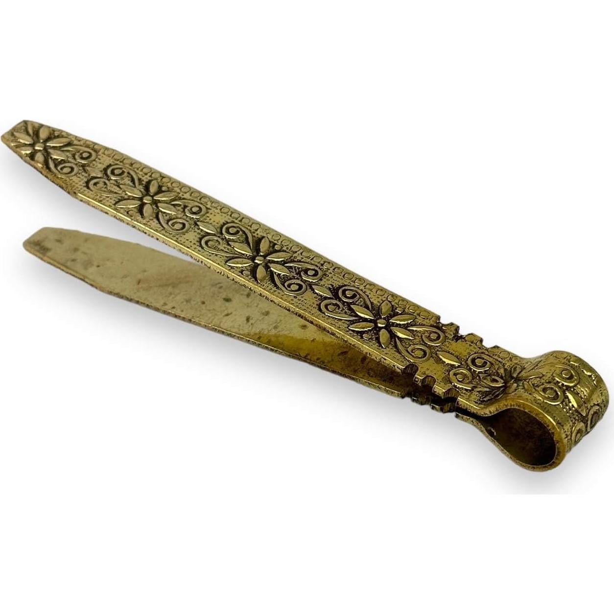 Pinzas de Carbón de Latón Vintage BlessedMart 10.5 cm