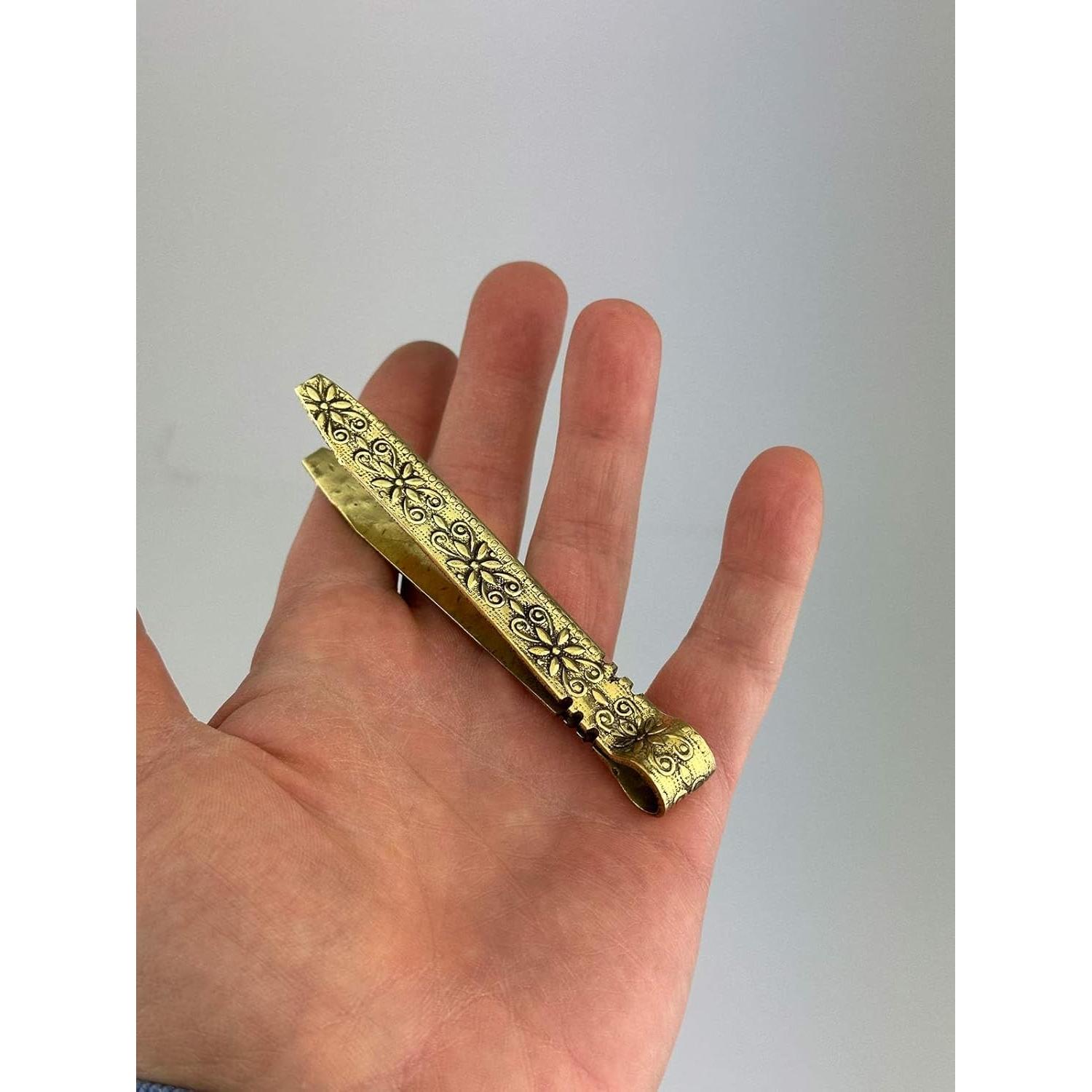 Pinzas de Carbón de Latón Vintage BlessedMart 10.5 cm