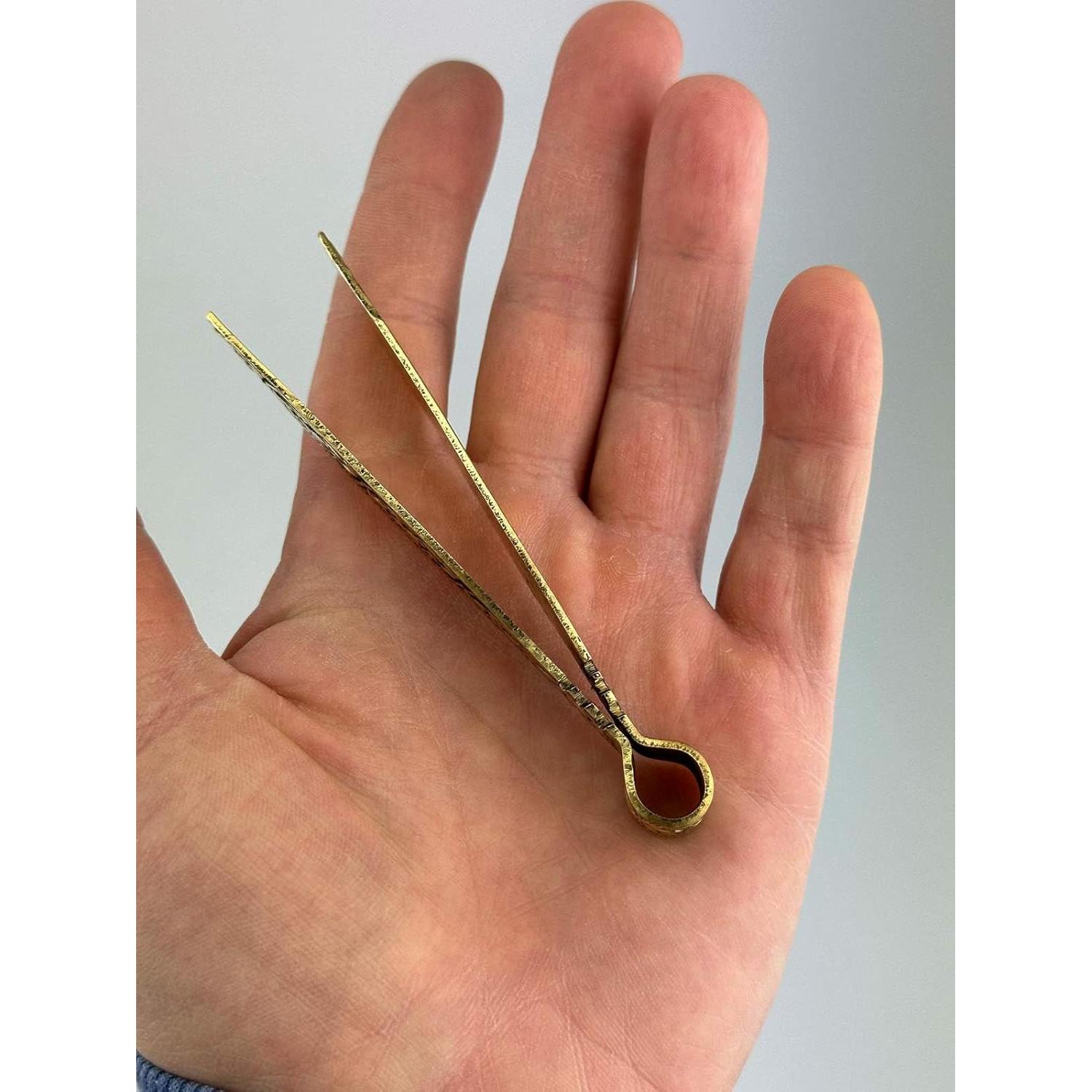 Pinzas de Carbón de Latón Vintage BlessedMart 10.5 cm