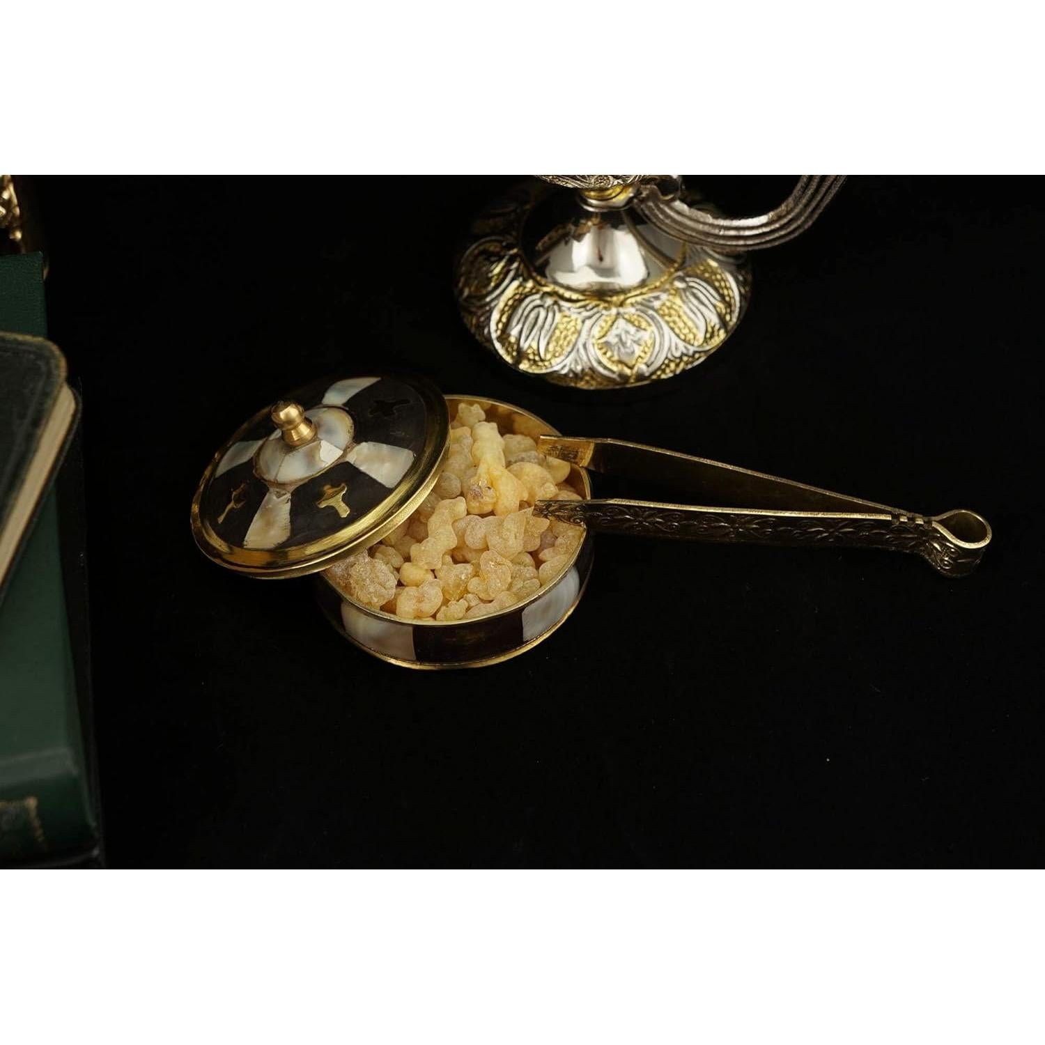 Pinzas de Carbón de Latón Vintage BlessedMart 10.5 cm