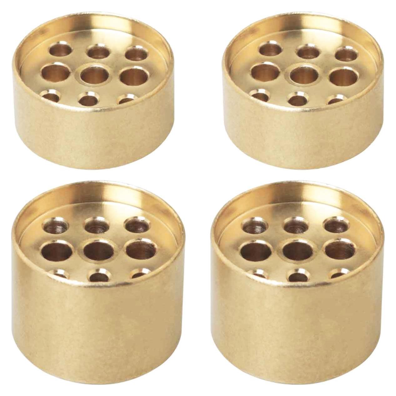 4 Soportes de Incienso Dorados Vintage WHYHKJ - Nueve Agujeros