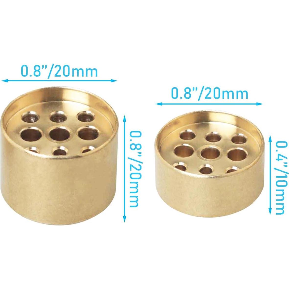 4 Soportes de Incienso Dorados Vintage WHYHKJ - Nueve Agujeros