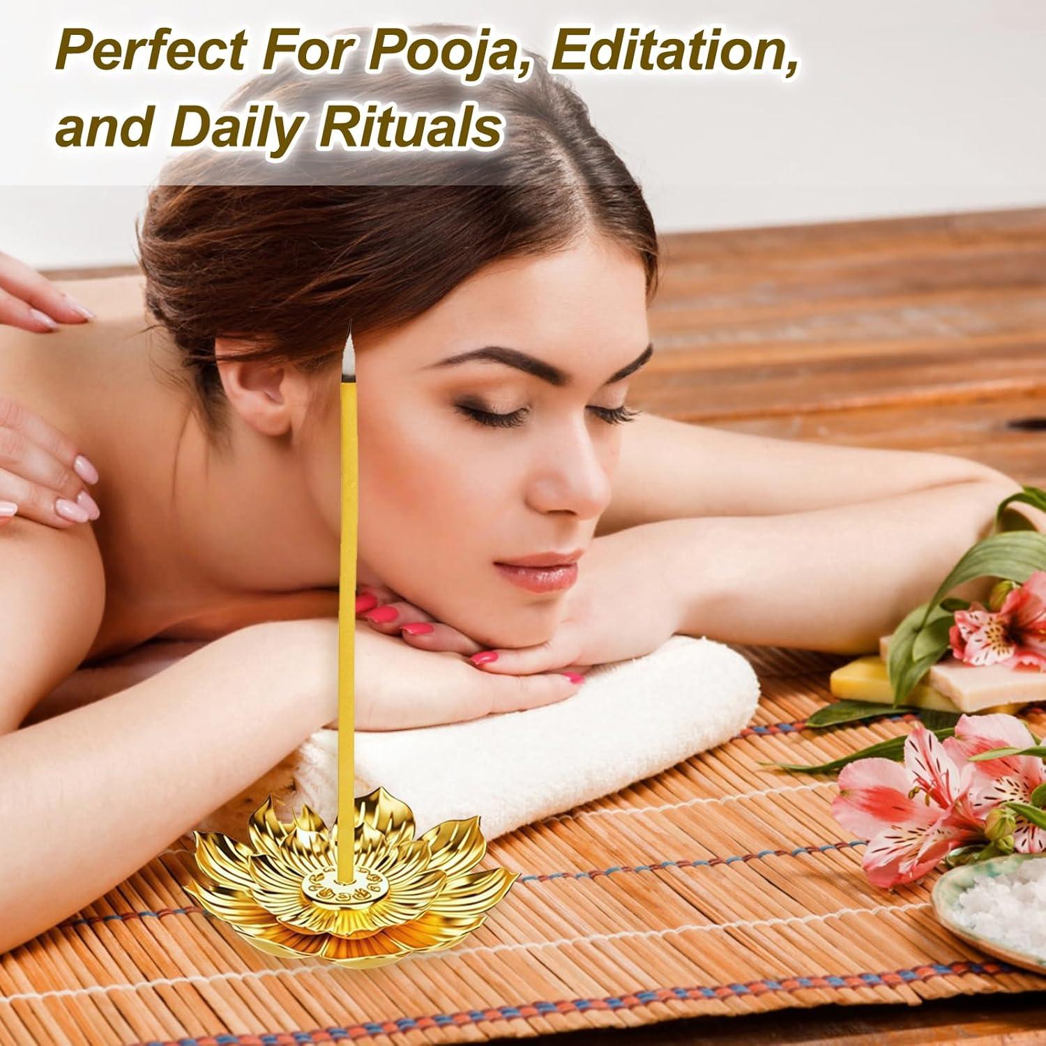 Set de Regalo de Incienso Loto Dorado MEPIG - 48 Piezas