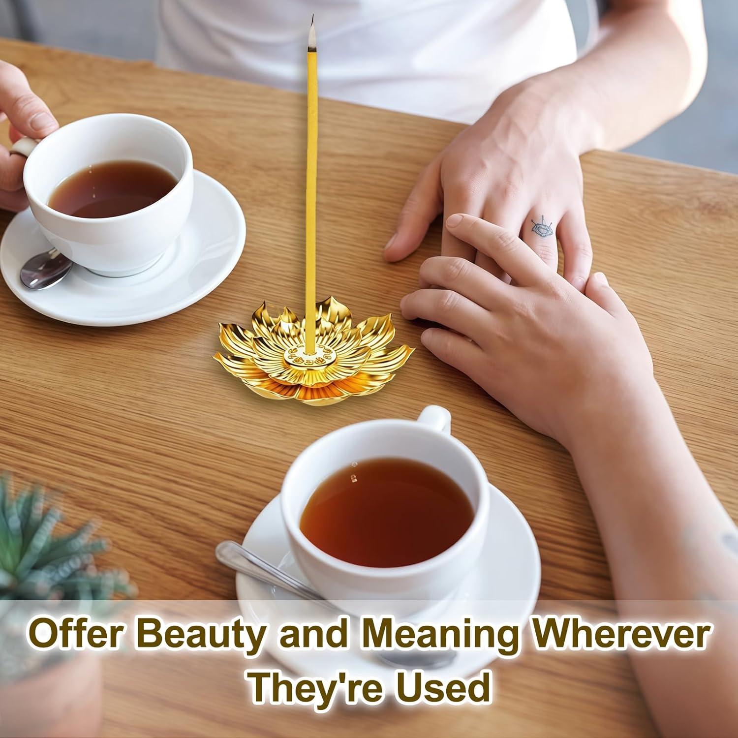 Set de Regalo de Incienso Loto Dorado MEPIG - 48 Piezas