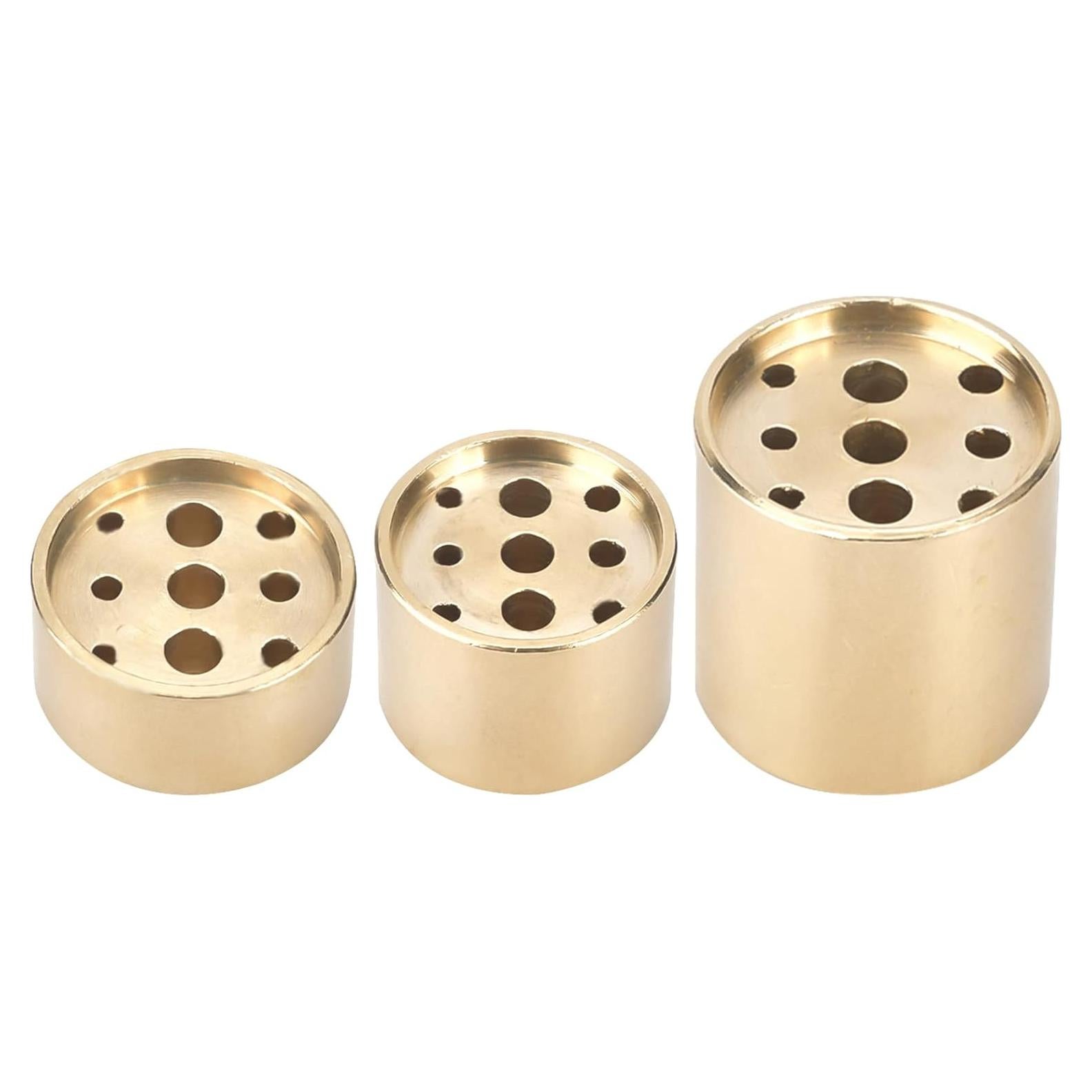 Soporte de Incienso de Latón Dorado AHANDMAKER - 3 Piezas