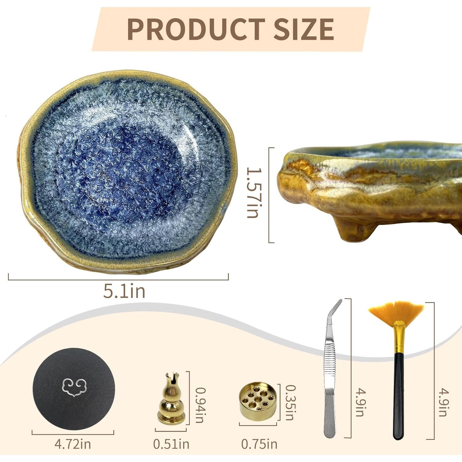 Quemador de Incienso Cerámica Hecho a Mano X&Y Life 13 cm