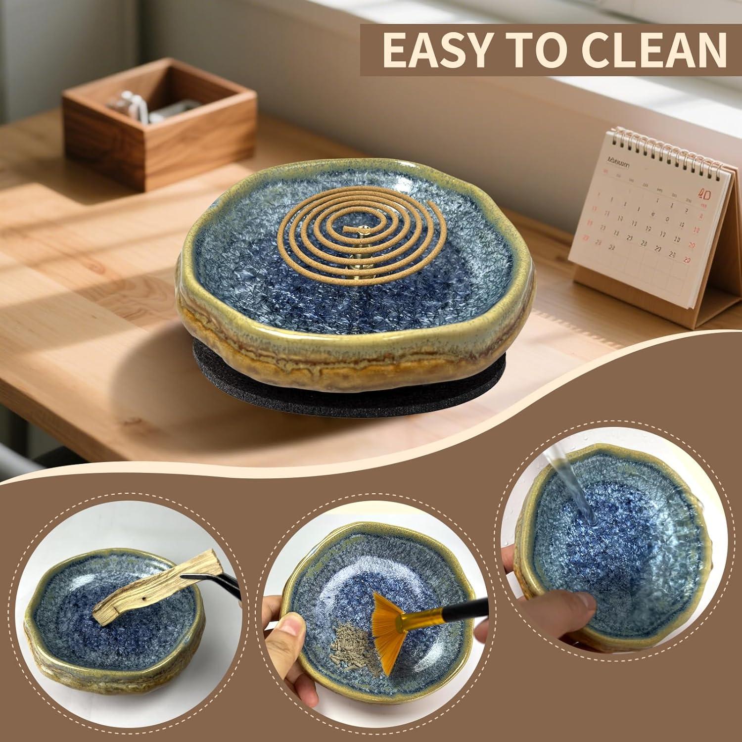 Quemador de Incienso Cerámica Hecho a Mano X&Y Life 13 cm