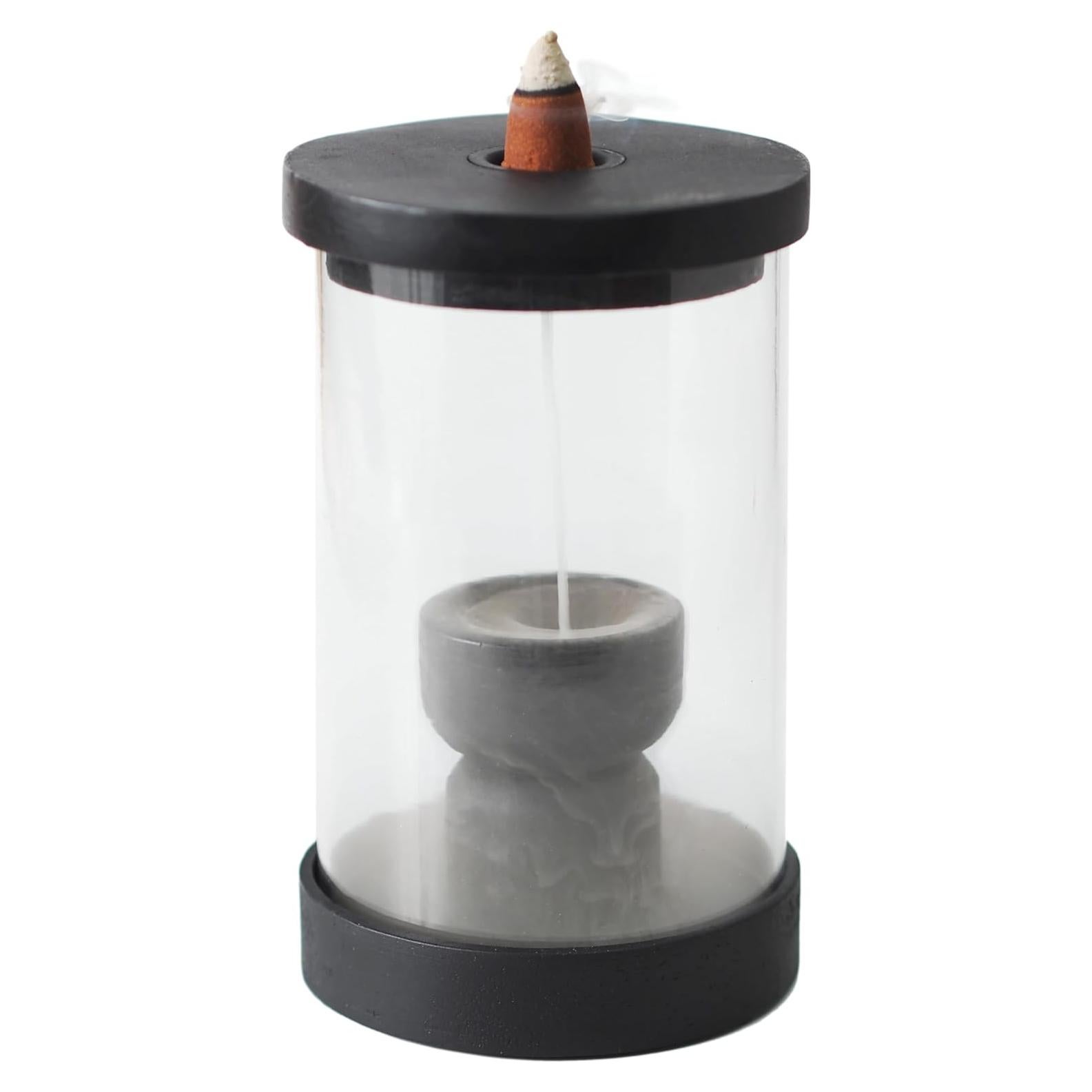 Kit quemador incienso retroceso Hosley madera vidrio 3.5x15.2cm