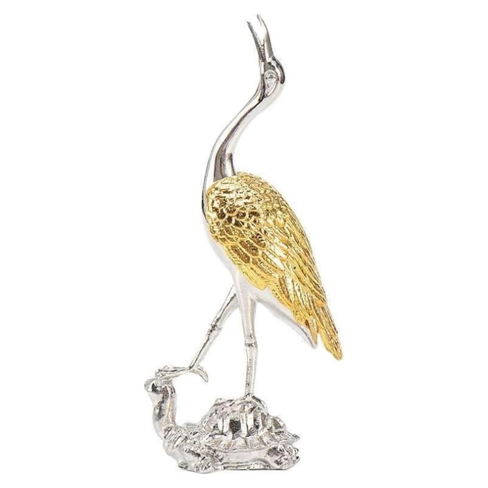 Soporte de Incienso WOIWO Tortuga y Grúa - 2 Piezas Metal