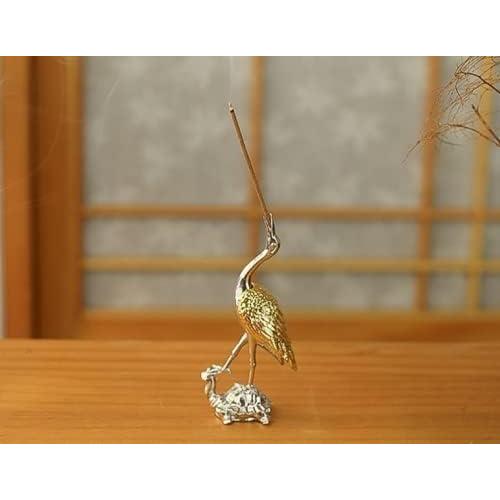 Soporte de Incienso WOIWO Tortuga y Grúa - 2 Piezas Metal