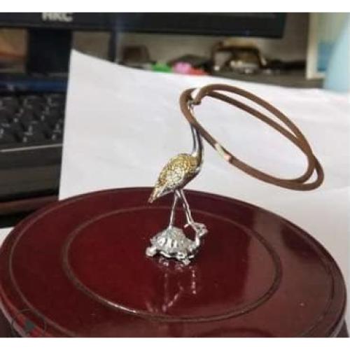 Soporte de Incienso WOIWO Tortuga y Grúa - 2 Piezas Metal