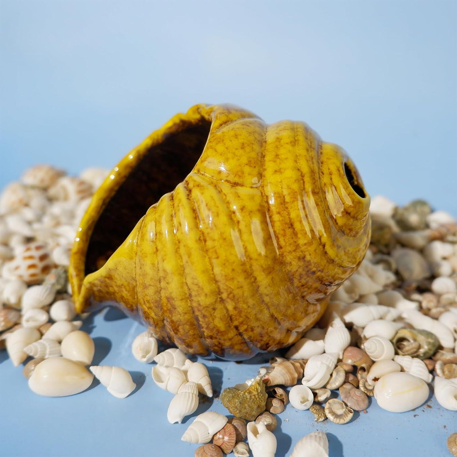 Mini Chimenea de Cerámica Amarilla MOUGIGI para Palo Santo