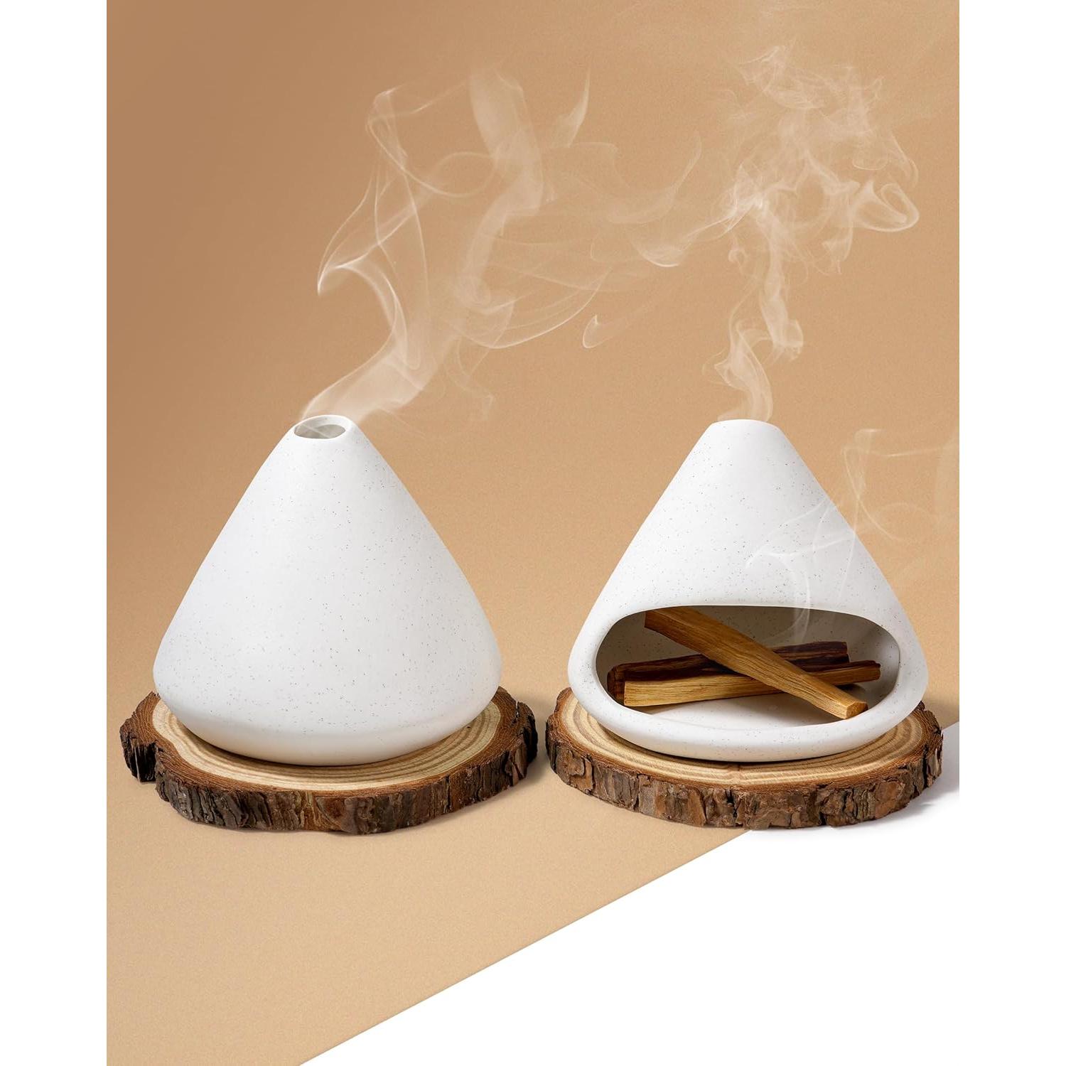 Quemador de Incienso de Cerámica NYEONHRT Blanco 0.64 kg