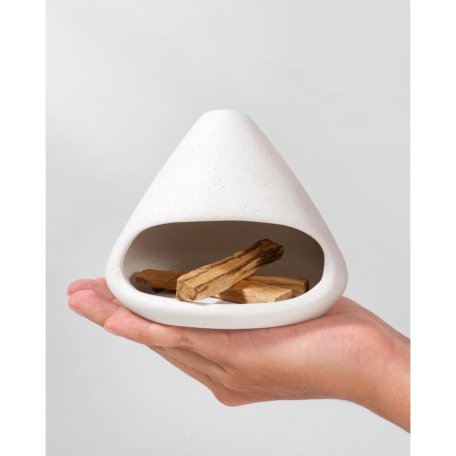 Quemador de Incienso de Cerámica NYEONHRT Blanco 0.64 kg