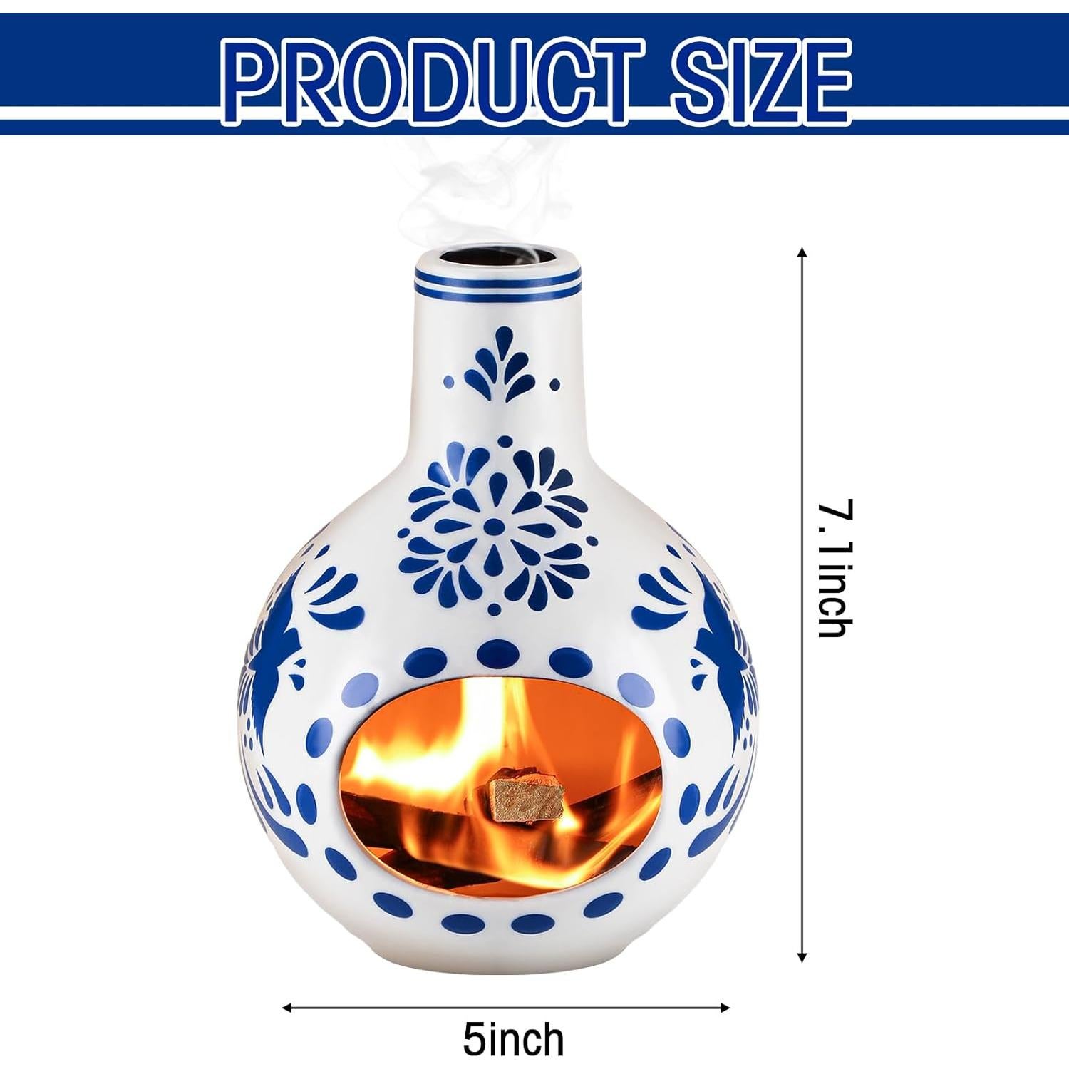 Soporte para Palo Santo Cerámica Hecho a Mano Acellegic 2 Pcs