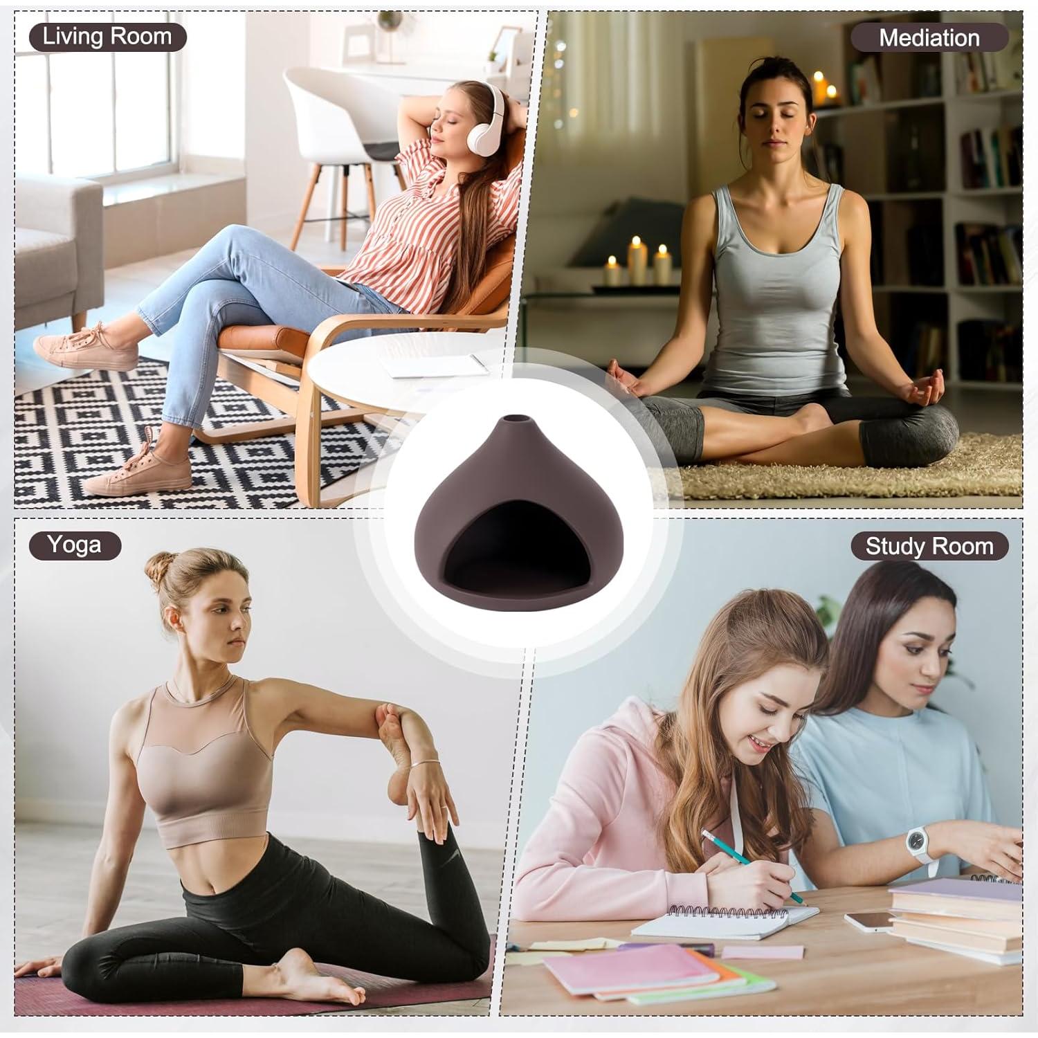 Soporte de Incienso Cerámico Jieting Mini Chimenea 14.5cm