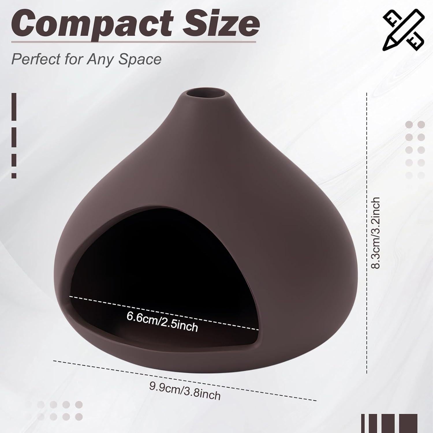 Soporte de Incienso Cerámico Jieting Mini Chimenea 14.5cm