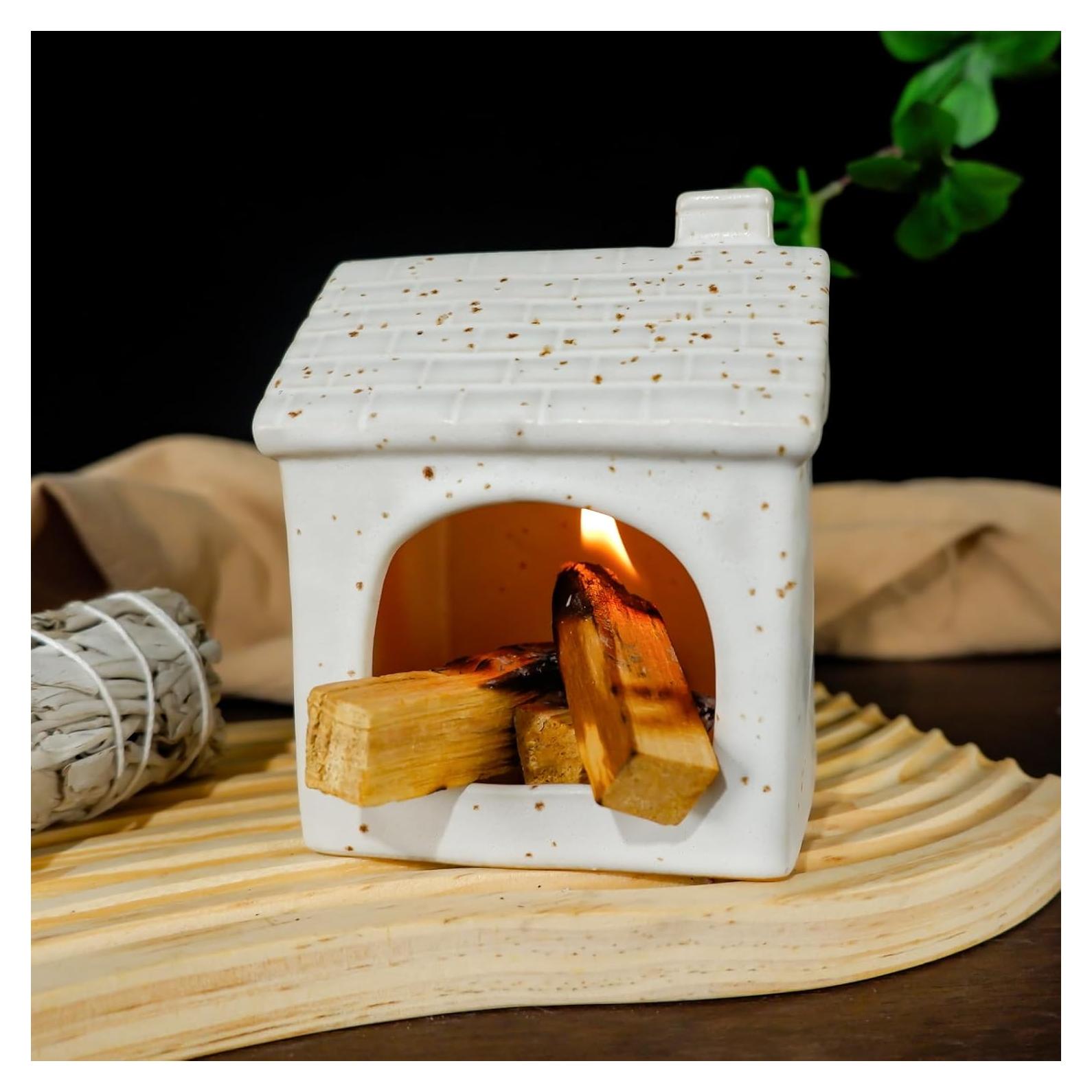 Mini Chimenea de Cerámica MOUGIGI para Palo Santo y Salvia