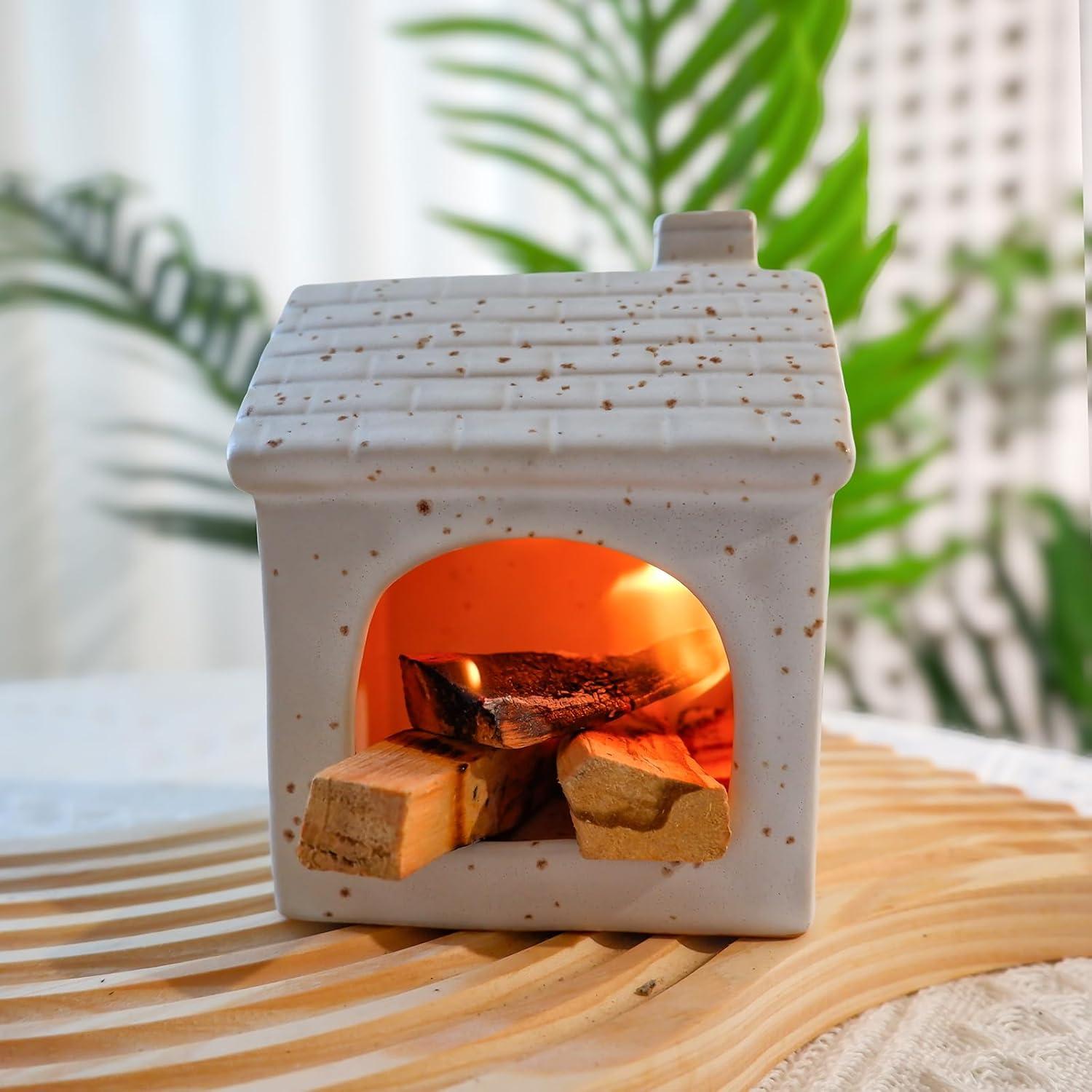Mini Chimenea de Cerámica MOUGIGI para Palo Santo y Salvia
