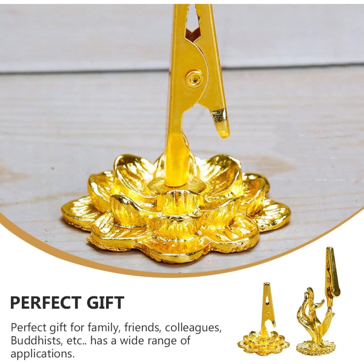 Soporte de Incienso Buda Healifty - Mini Metal 3x4cm