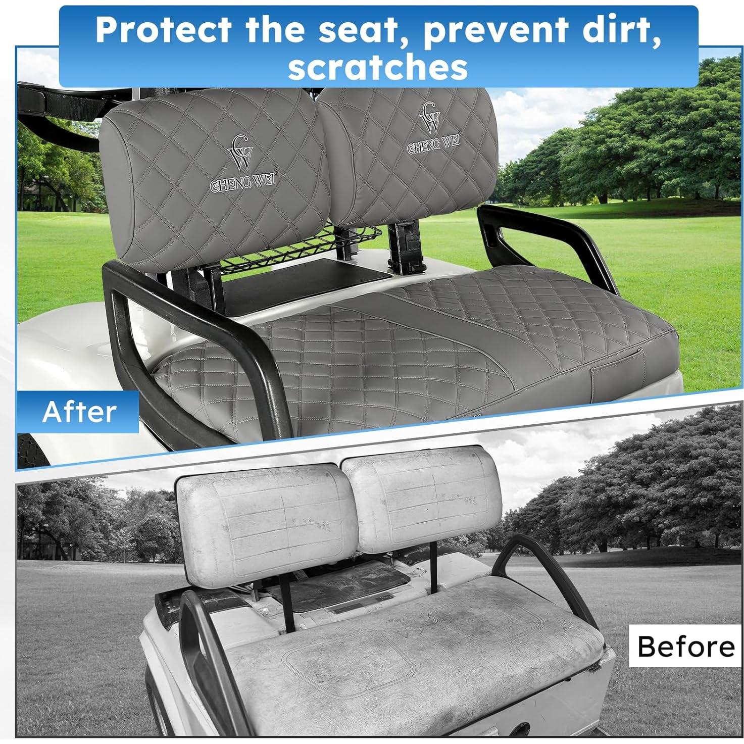 Cubiertas de Asiento Frontal Yamaha G22 G19 G16 G9 G2 - Gris Oscuro