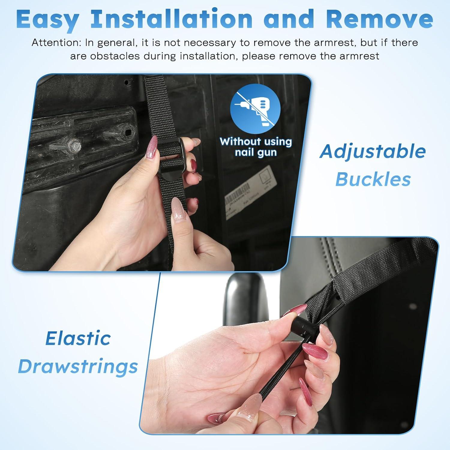 Cubiertas de Asiento Frontal Yamaha G22 G19 G16 G9 G2 - Gris Oscuro