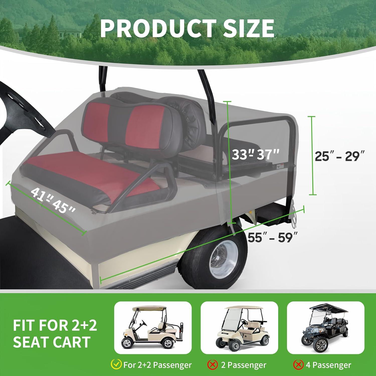 Funda de Asiento para Carro de Golf 10L0L 4 Pasajeros Impermeable