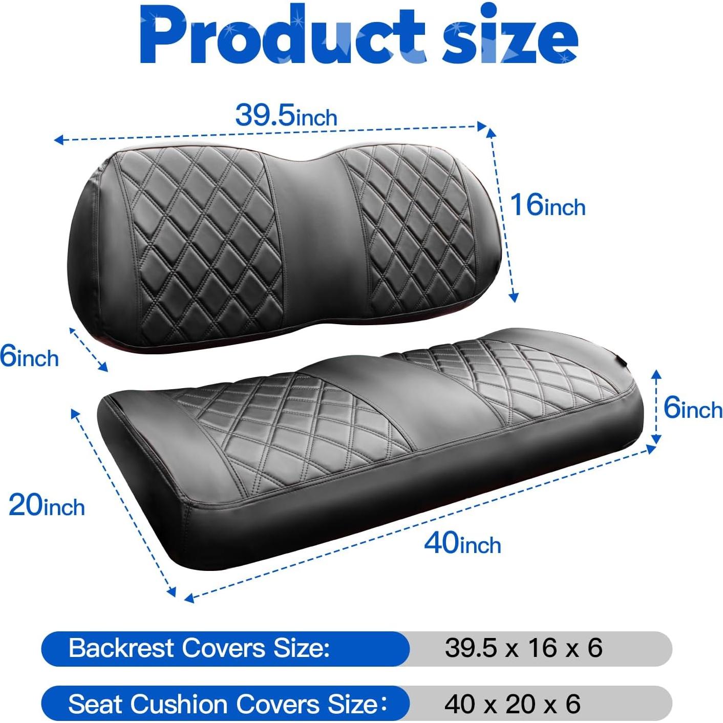 Fundas de Asiento de Vinilo NOKINS para Carro de Golf Club Car