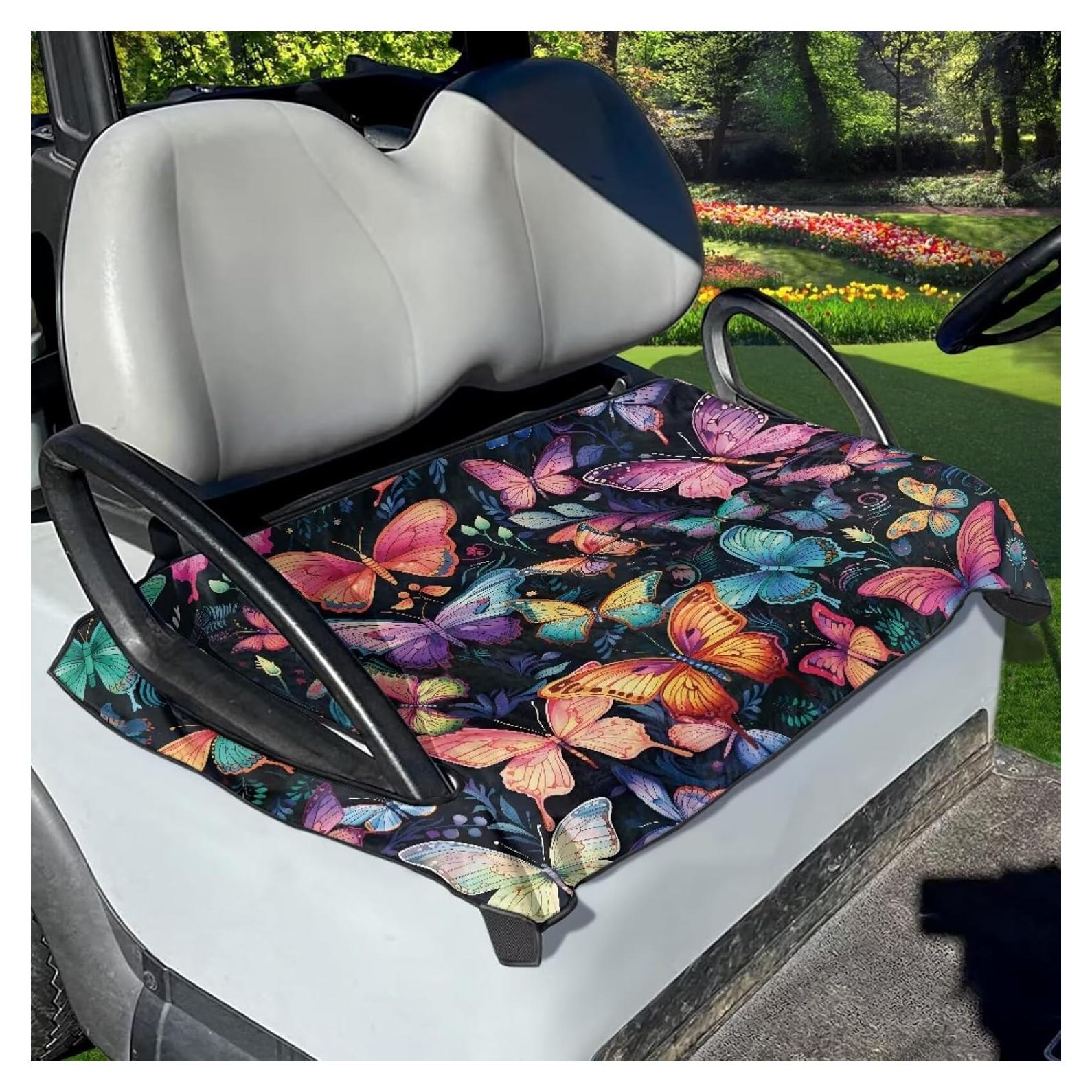 Fundas de Asiento para Carro de Golf FUIBENG Mariposa 129.54x78.74cm