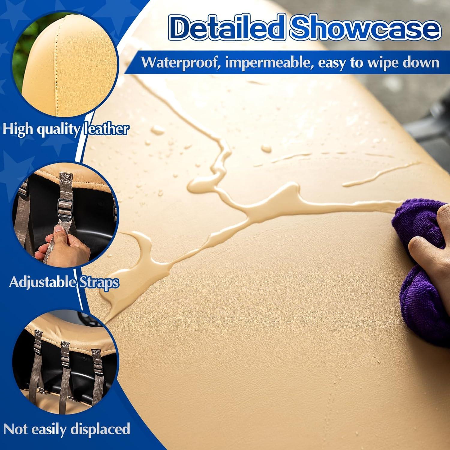 Fundas Impermeables para Asientos de Carritos de Golf NOKINS Beige