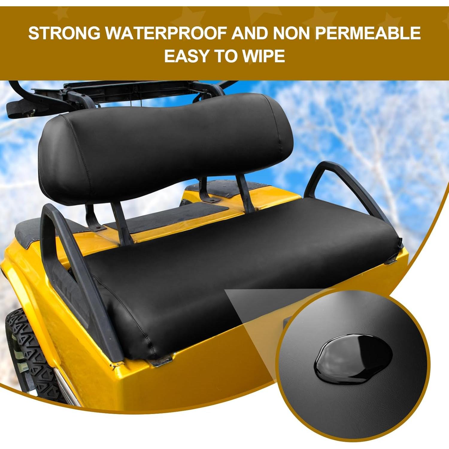 Fundas de Asiento para Carro de Golf NOKINS Club Car DS Negro