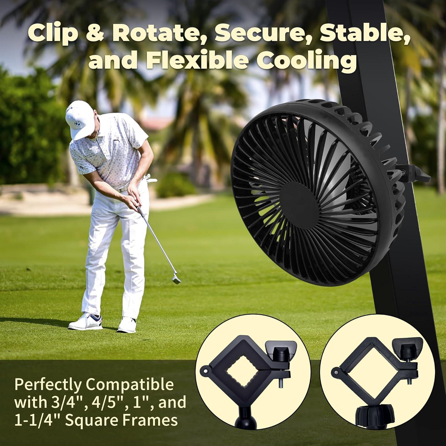 Ventilador USB para Carro de Golf GOLFCOZER GOLF-03 3 Velocidades