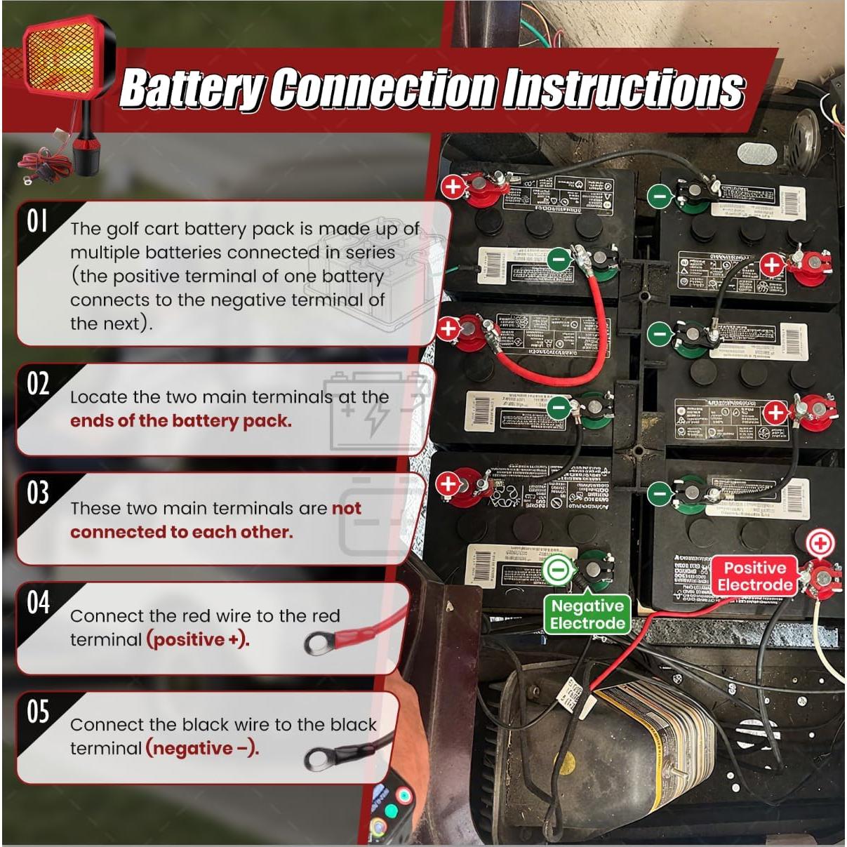 Calentador Eléctrico para Carro de Golf Gociean 48V 400W