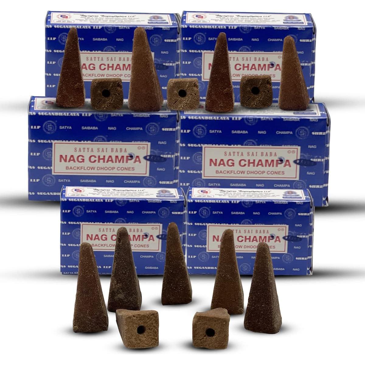 Conos de Incienso Nag Champa TRUMIRI - 60 Unidades Aromáticas