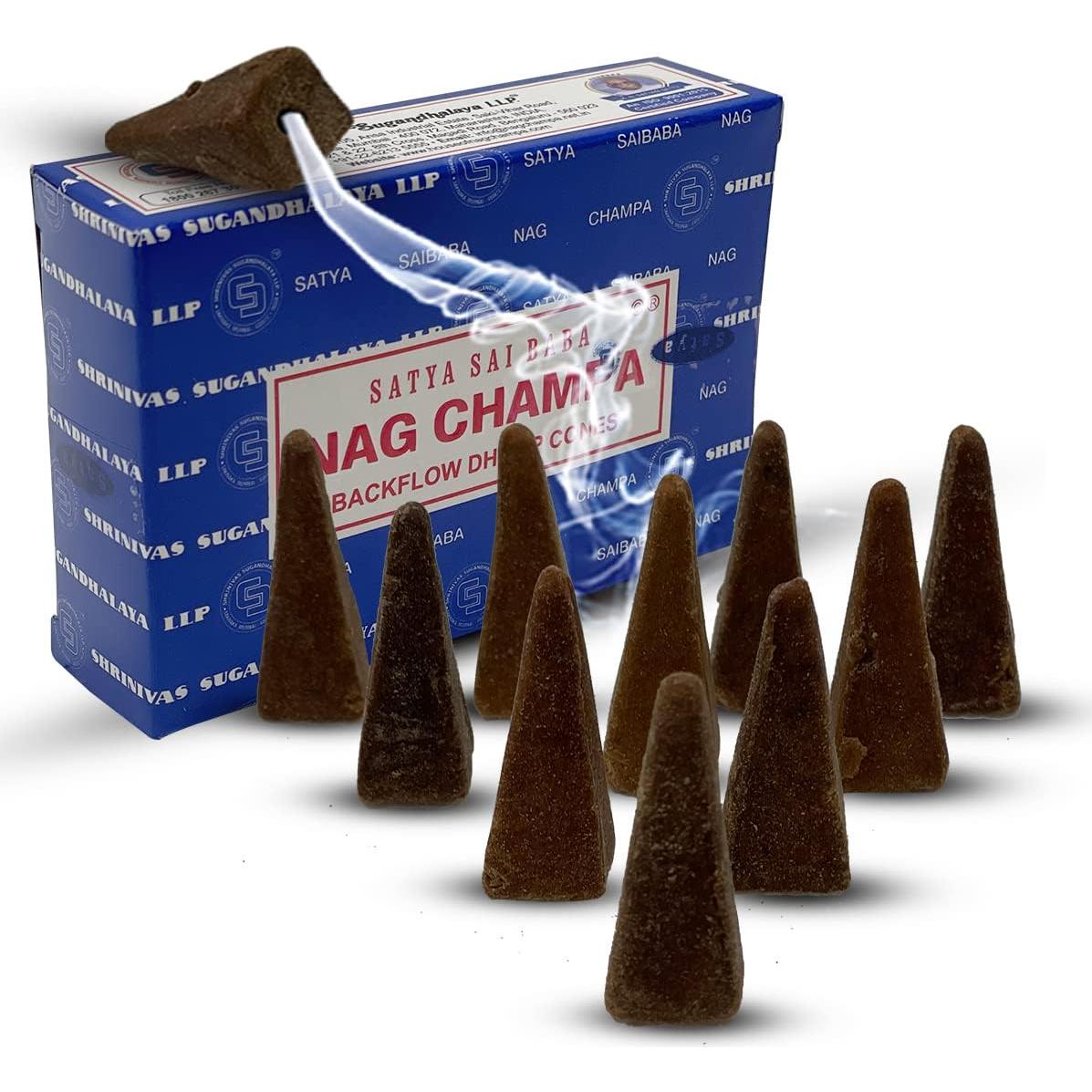 Conos de Incienso Nag Champa TRUMIRI - 60 Unidades Aromáticas