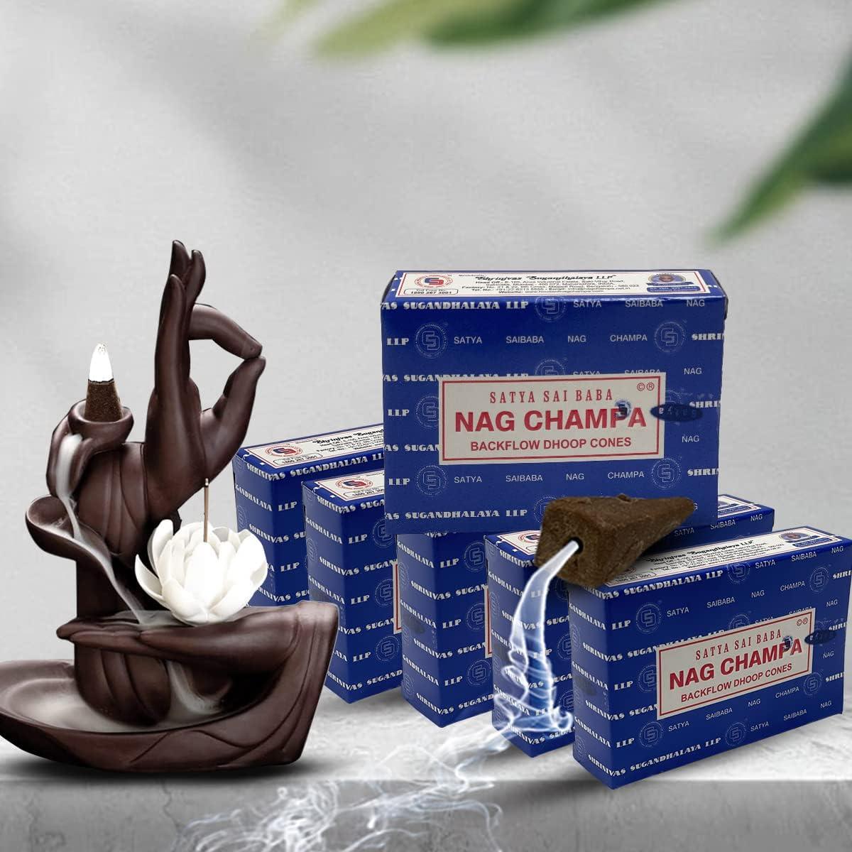 Conos de Incienso Nag Champa TRUMIRI - 60 Unidades Aromáticas
