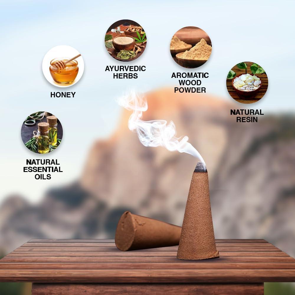 Conos de Incienso ARO VATIKA Sangre de Dragón 120 Unidades