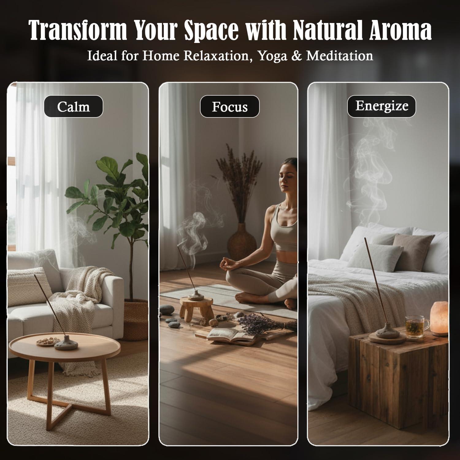 Varitas de Incienso Tulasi Blunt Action - 144 Piezas, Aromaterapia