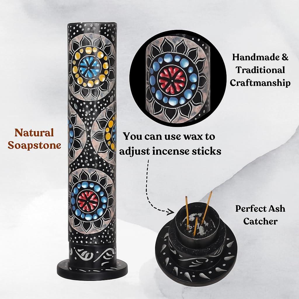 Soporte de Incienso de Piedra Divit Shilp 28 cm Multicolor