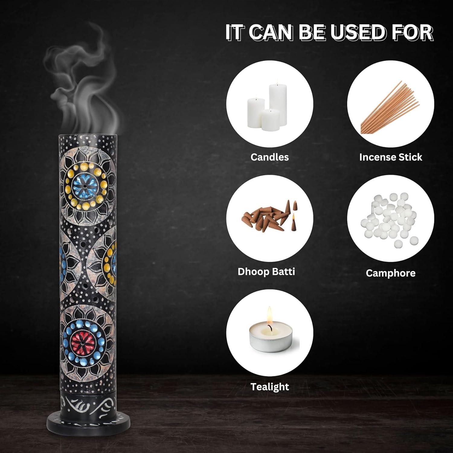 Soporte de Incienso de Piedra Divit Shilp 28 cm Multicolor