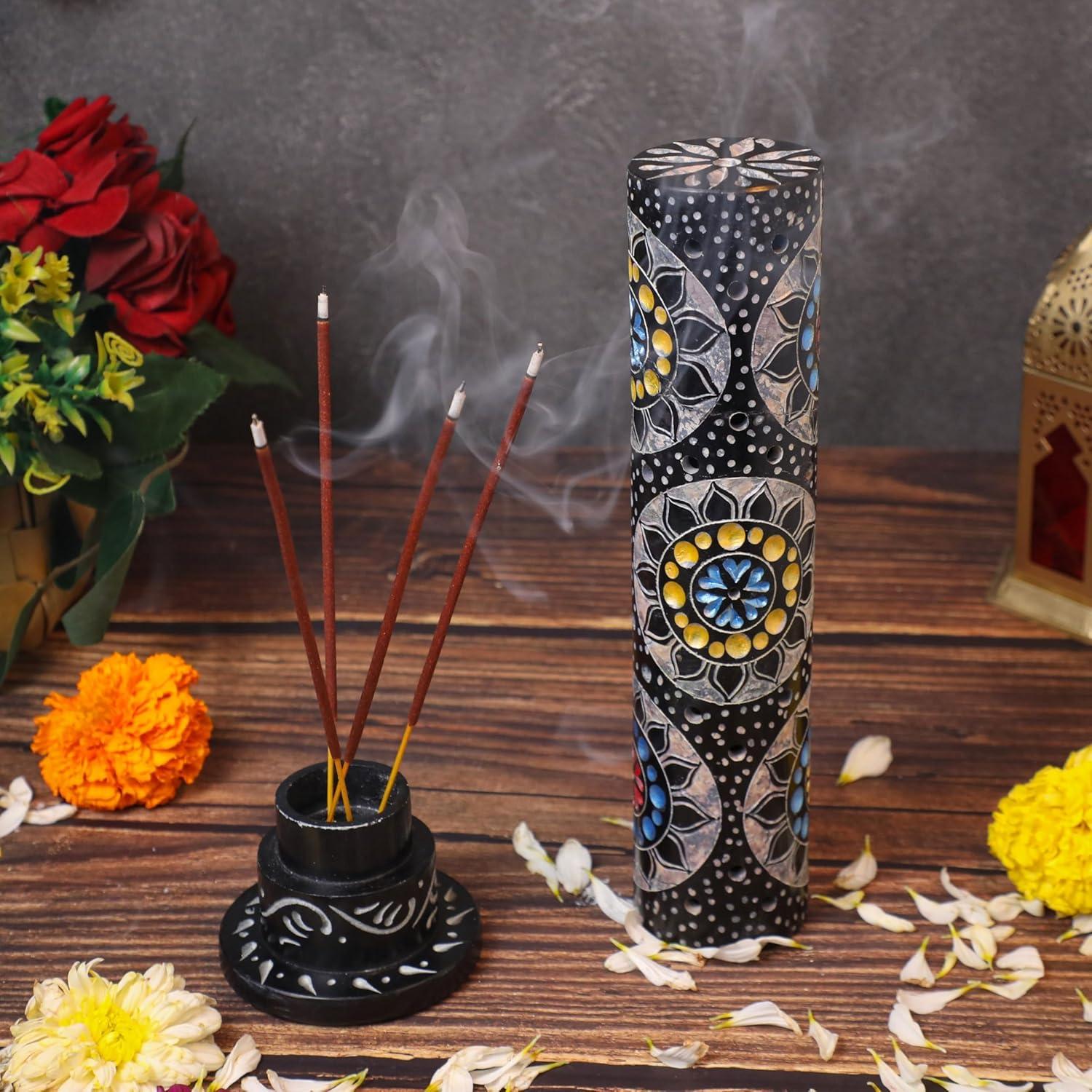 Soporte de Incienso de Piedra Divit Shilp 28 cm Multicolor