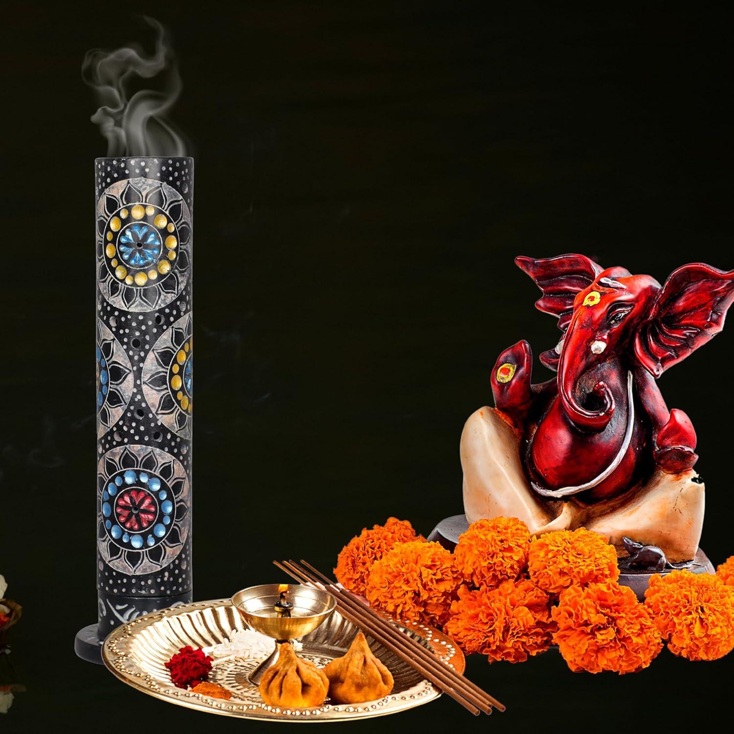 Soporte de Incienso de Piedra Divit Shilp 28 cm Multicolor