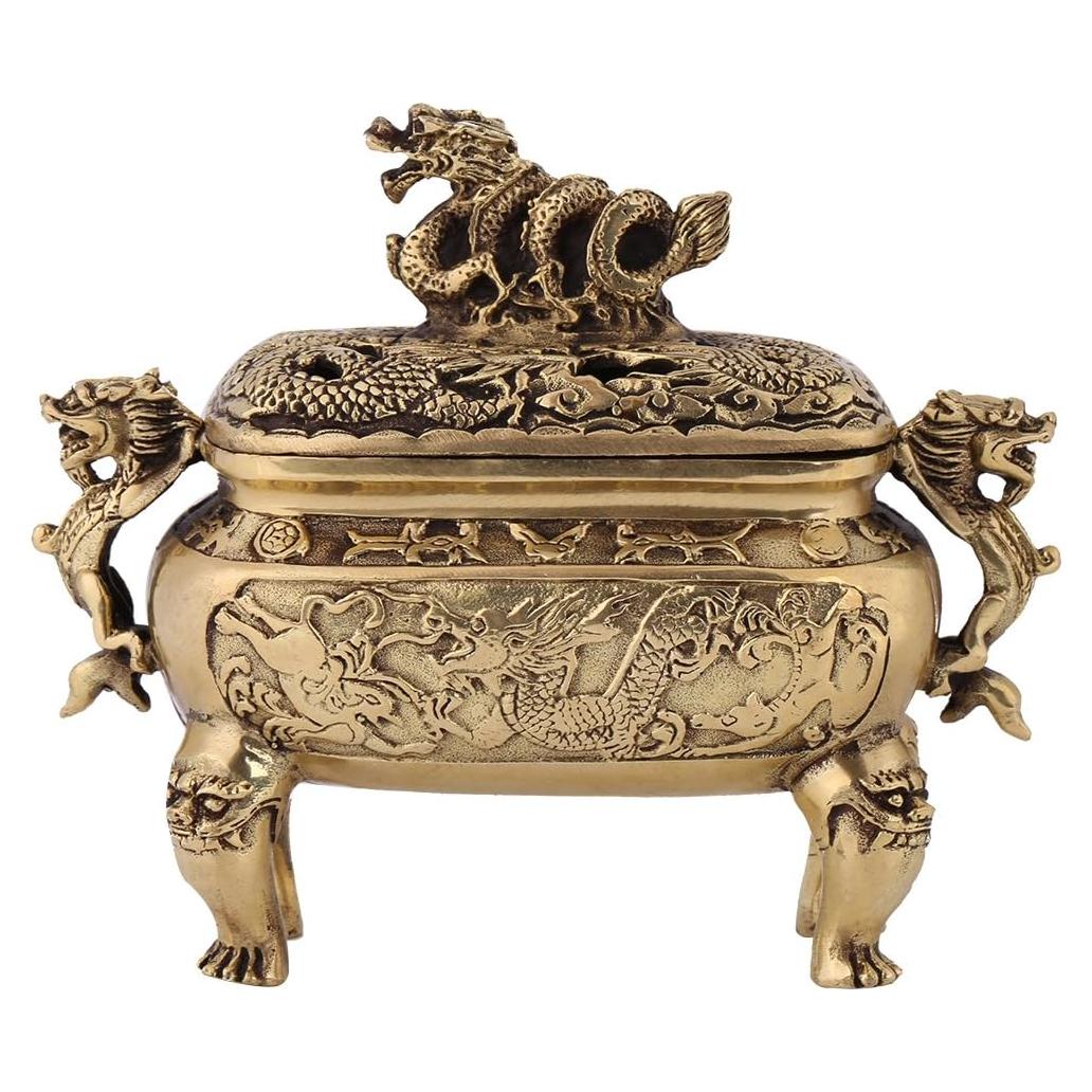 Soporte de Incienso Dragón Chino Walfront de Cobre 0.61 kg