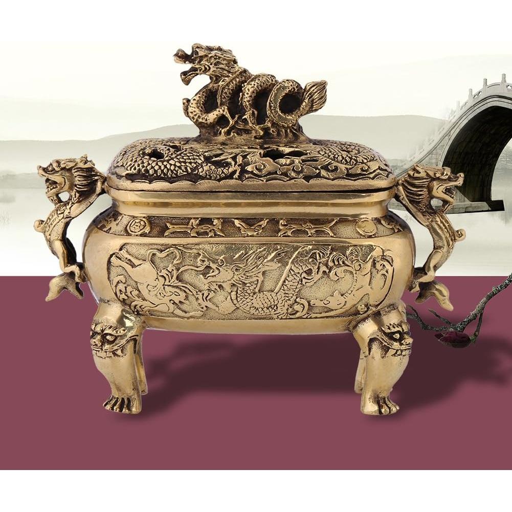 Soporte de Incienso Dragón Chino Walfront de Cobre 0.61 kg