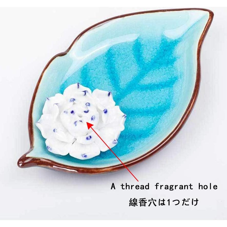 Soporte para Incienso Cerámico TIETHEKNOT Loto Azul