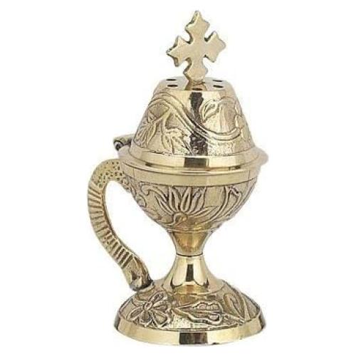 Censador Ortodoxo Cristiano Griego 8599b - 11 cm para Incienso