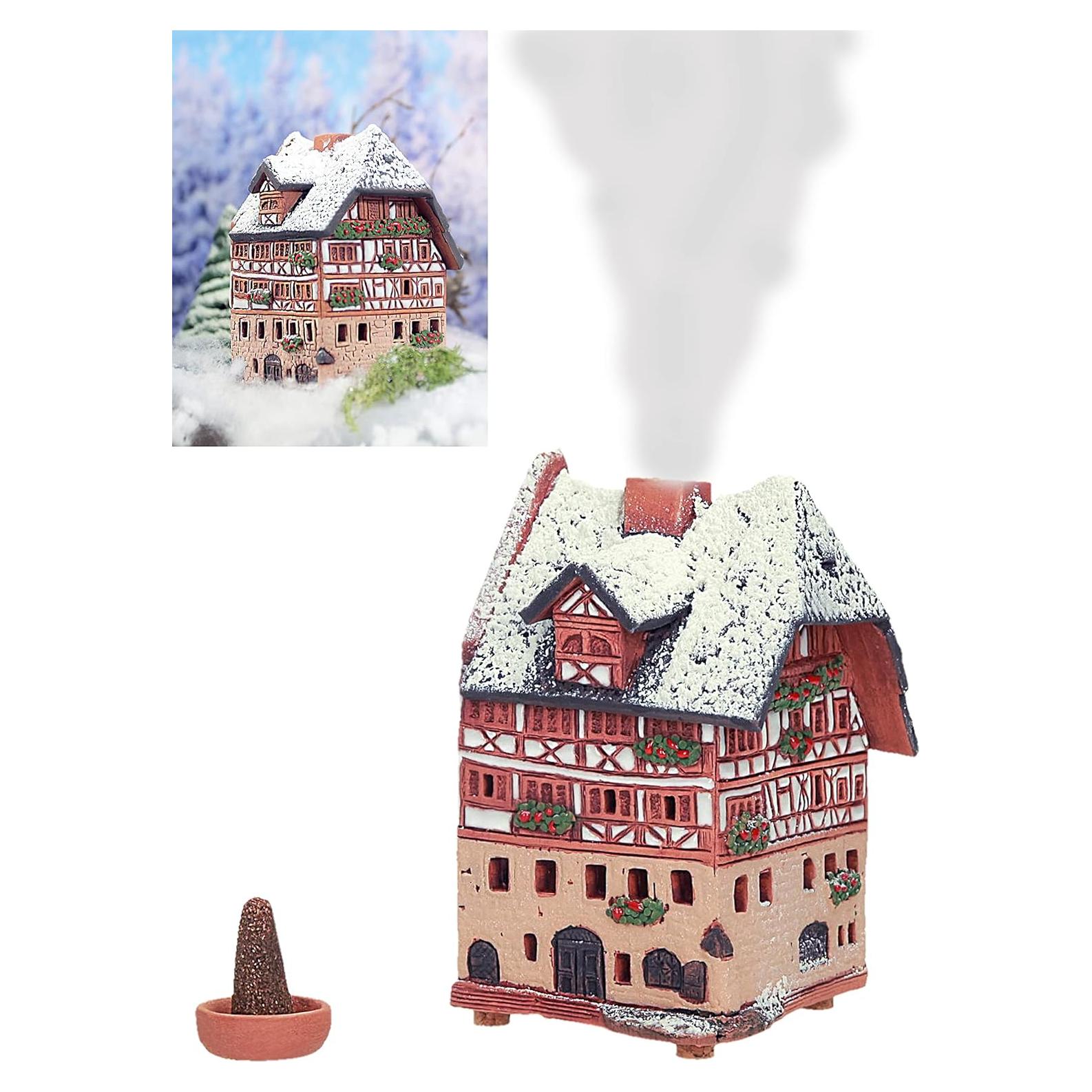 Casa de Pueblo Navideña Cerámica Midene R250 10.5 cm