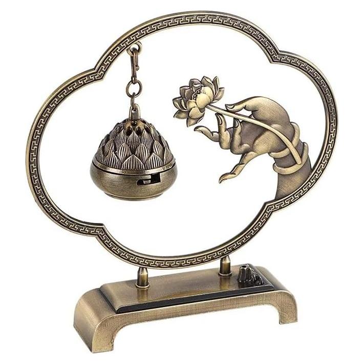 Soporte de Incienso Colgante Loto Clásico Cavimort 14x4.5 cm